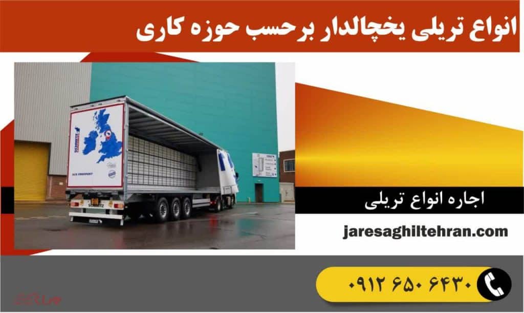 تریلی یخچالدار 3 انواع تریلی یخچالدار برحسب حوزه کاری